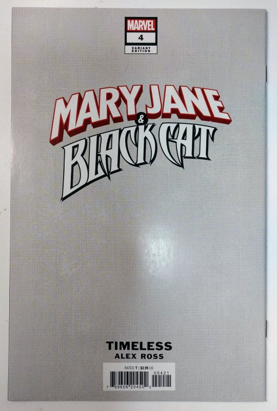 Mary Jane & Black Cat #4 (9.6, 2023) Alex Ross Black Cat Variant Set