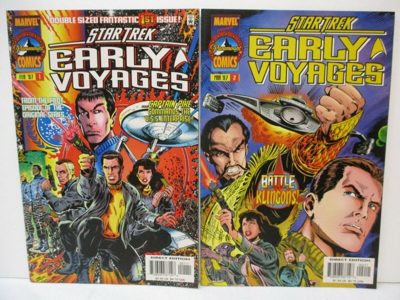 Star Trek Early Voyages #1, 2 - Marvel/Paramount Comics 1997 