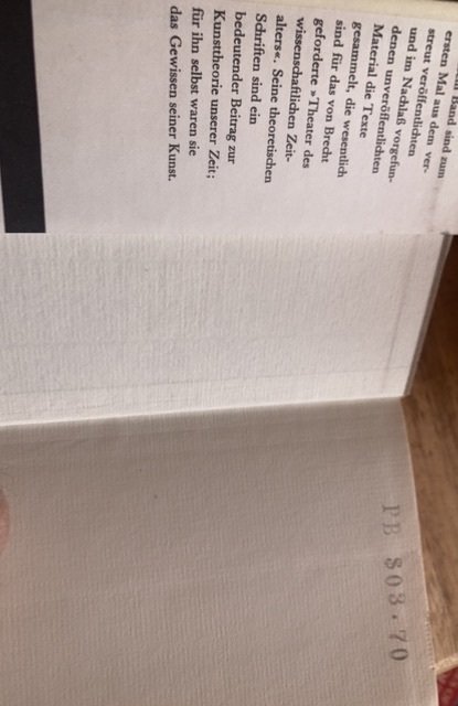 Bertolt Brecht,on theater,1973