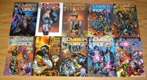 Cyberforce #0 & 1-4 VF/NM complete series + vol. 2 #1-35 +annual 1-2 + (11) more