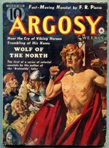 Argosy Pulp July 20 1940- Viking cover- Wolf of the North FN