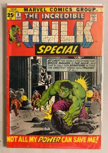 Incredible Hulk Special (Annual) #4 reprints 4.0 (1972)