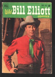 Wild Bill Elliott #5 1951-Dell-photo cover-female bondage panels-Robert Jenny...