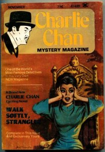 CHARLIE CHAN PULP MAGAZINE-Nov 1973-CRIME & DETECTIVE STORIES-1st ISSUE-rare