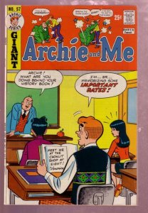 ARCHIE AND ME #57 1973 MR WEATHERBEE SCHOOL  COVER VG/FN