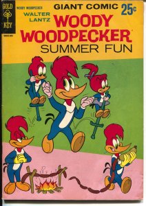Woody Woodpecker Summer Fun #1 1966-Gold Key-1st issue-hot dogs-pogo sticks-FN-