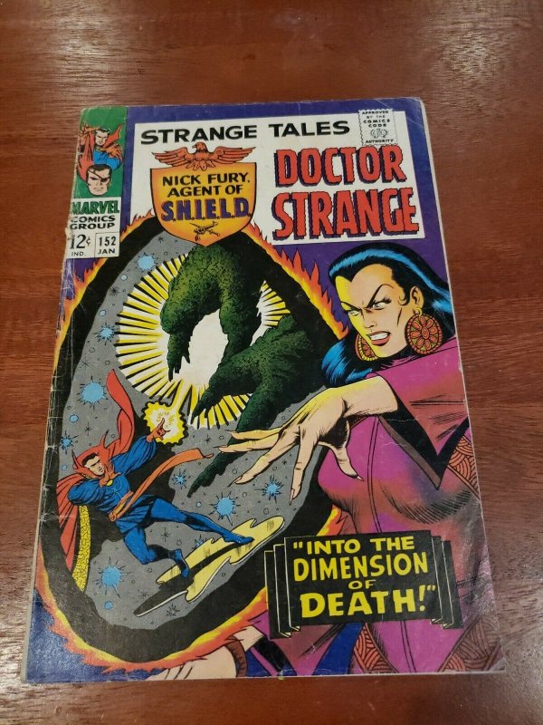 Strange Tales #152 Low Grade 1967 Marvel Comics Doctor Strange Nick Fury Umar