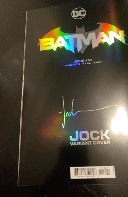 (2021) BATMAN #118 1:50 JOCK Variant Foil Cover rare virgin cover