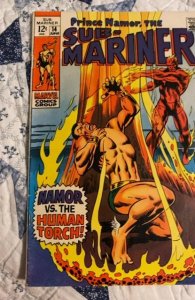 Sub-Mariner #14 (1969)namor vs human torch