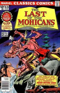 Marvel Classics Comics #13 VG ; Marvel | low grade comic Last of the Mohicans