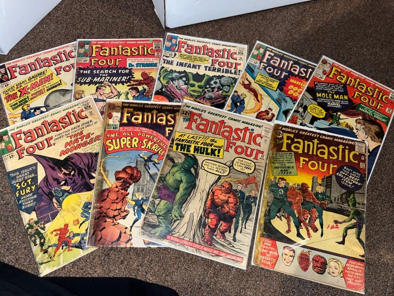 Huge Fantastic Four Lot, Complete Set Run of 3-416, Has 4, 5, 12, 25, 48, 49, 52