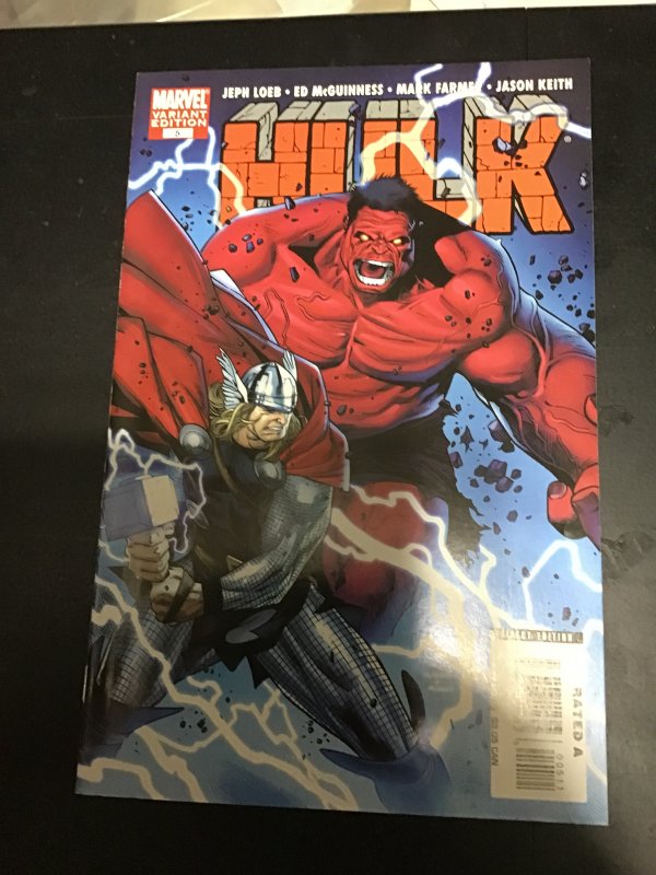 Hulk variant #5  (2008) Red Hulk, Thor variant cover! Moon Knight NM- Wow!