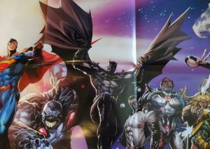 DC UNIVERSE JUST GOT BIGGER Promo poster, 32 x 60, 2017, DC,  Unused  024