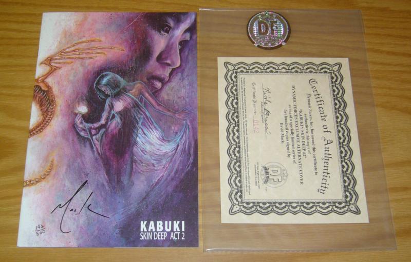 Kabuki: Skin Deep #2 VF/NM david mack signed variant with COA (#142 of 500)