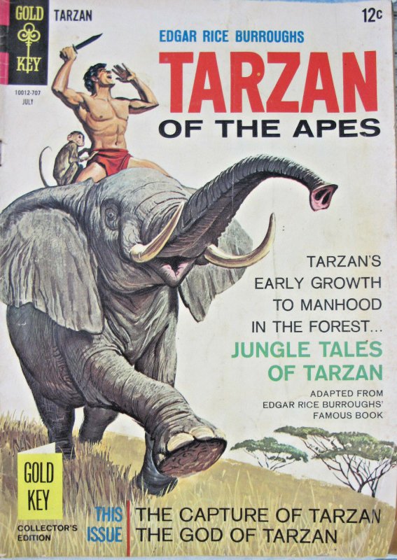 Tarzan of the Apes #169 1967 Gold Key Silver Age VG+ 4.5 12 Cent Cover