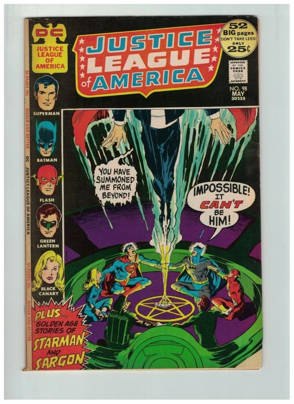 JUSTICE LEAGUE OF AMERICA 98 F  MINUS May 1972