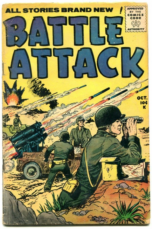 BATTLE ATTACK #7 STANMOR KOREAN WAR ROCKET LAUNCH COVER G