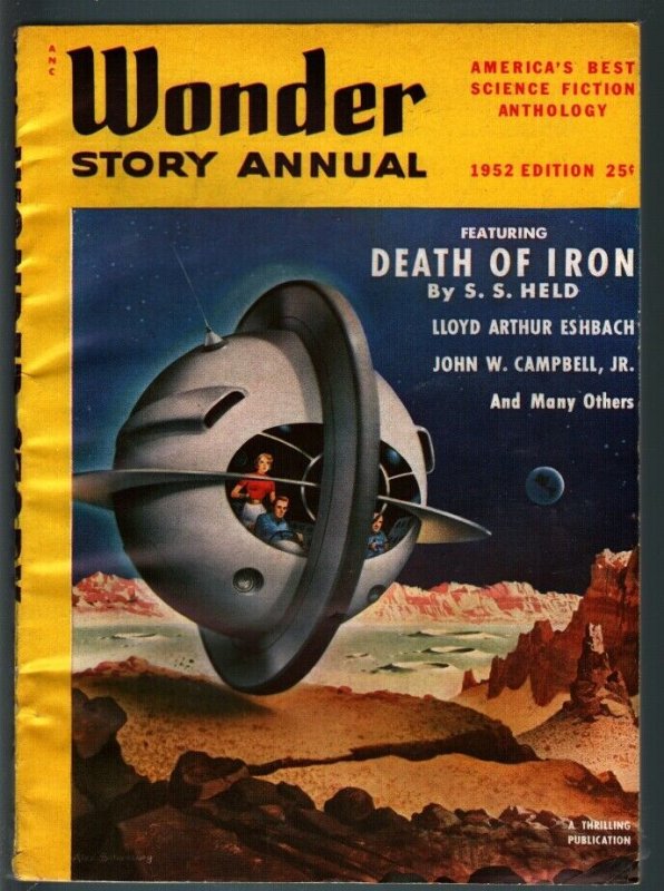 WONDER STORY ANNUAL 1952-SCI-FI-GREAT COVER FN