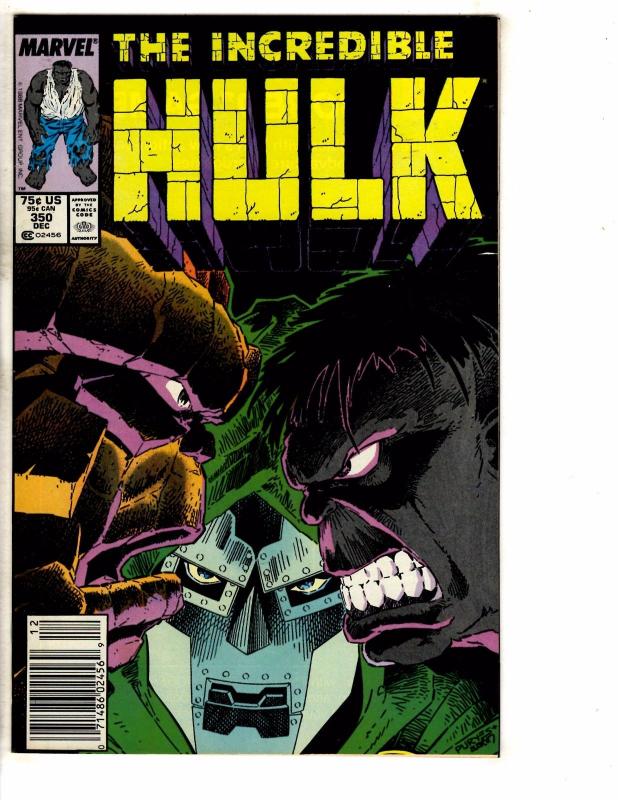 7 Incredible Hulk Marvel Comic Books # 347 348 349 350 351 352 353 Thor TW54