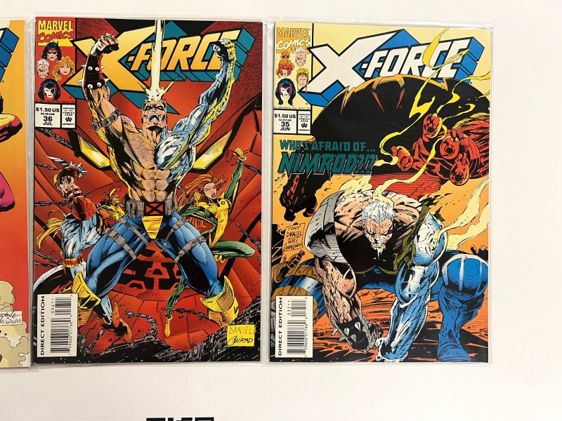 3 X-Force Marvel Comic Books #35 36 37  Thor Avengers Defenders X-Men 57 JS5