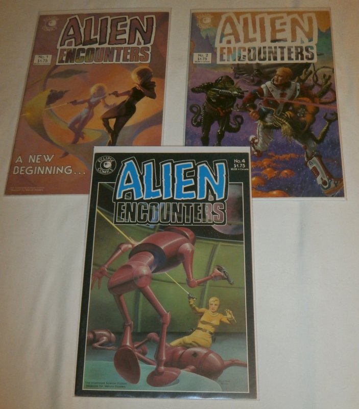 Alien Encounters #1,2,4 (set of 3) Eclipse, Truman, Hempel, Bolton cover