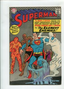 SUPERMAN #190 (5.0) THE ELEMENT ENEMIES!! 1966