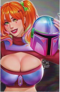 Totally Rad Wars #4 Mya Terak Mandalorian Virgin Variant Cover !!!  NM