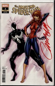 The Amazing Spider-Man #2 Variant Cover (2018) Signed Campbell with COA!