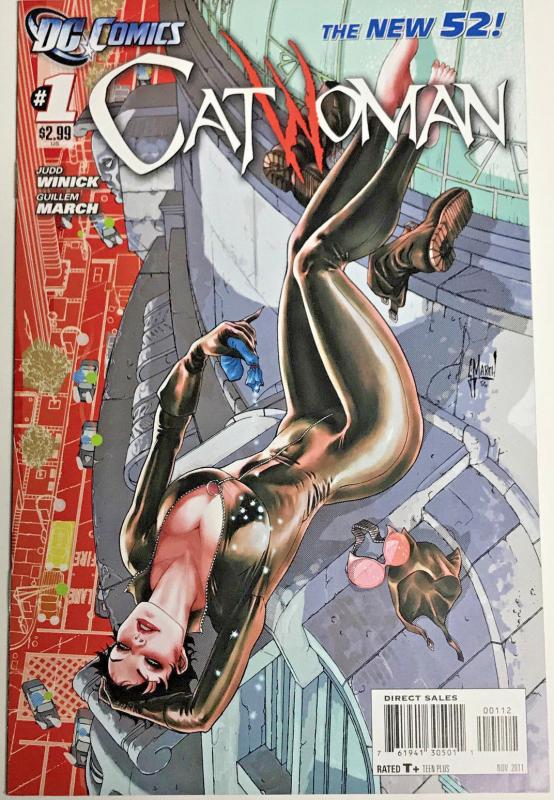 CATWOMAN#1 VF/NM 2011 SECOND PRINT VARIANT DC COMICS THE NEW 52!