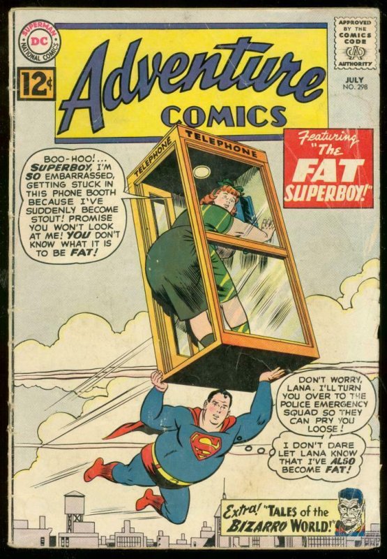 ADVENTURE COMICS #298 1962-DC COMICS-SUPERBOY-FAT GIRL G