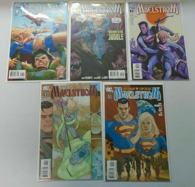 Superman Supergirl Maelstrom set #1-5 8.0 VF (2008)