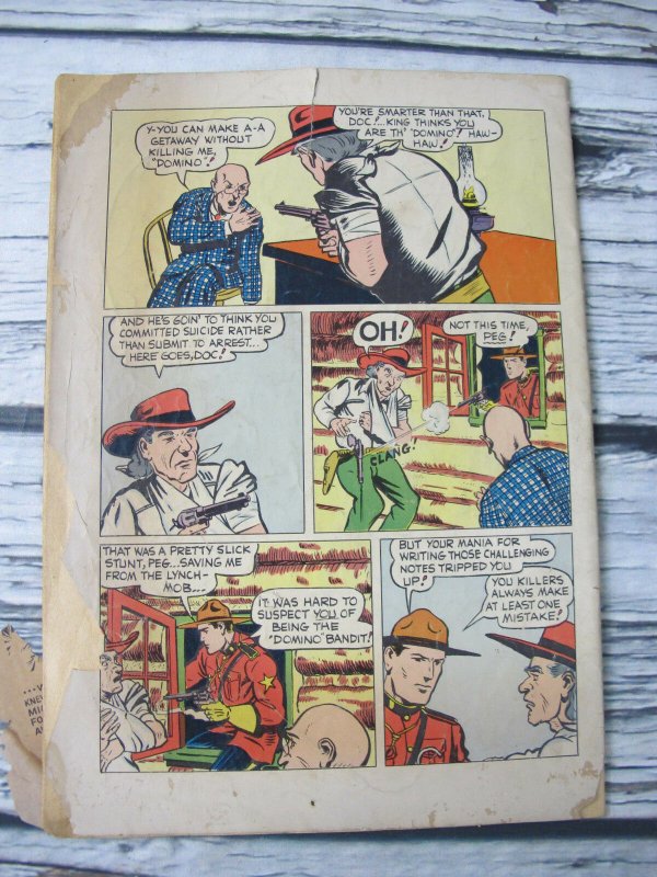 Zane Grey King Of The Royal Mounted 1952 Dell Comic #384 Golden Age 10 Cent