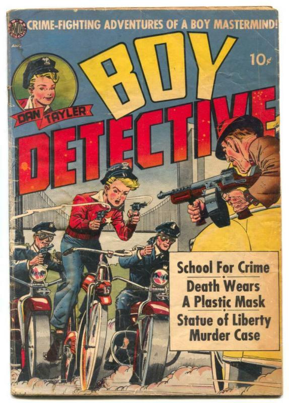 Boy Detective #1 1951- bicycle / motorcycle cover P/F