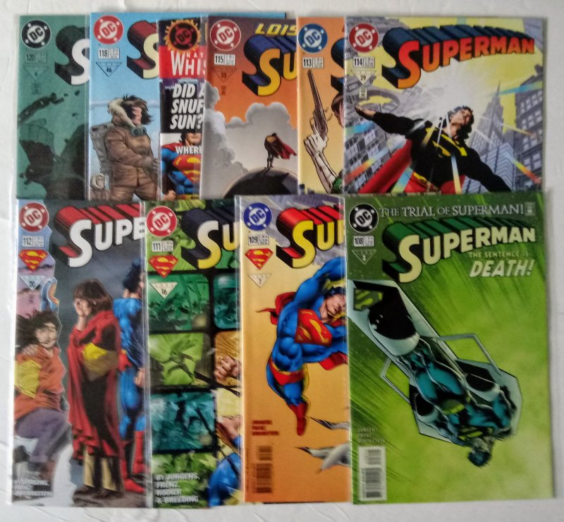 Superman Comic book Lot of (9) DC Comics see more lots CL#00