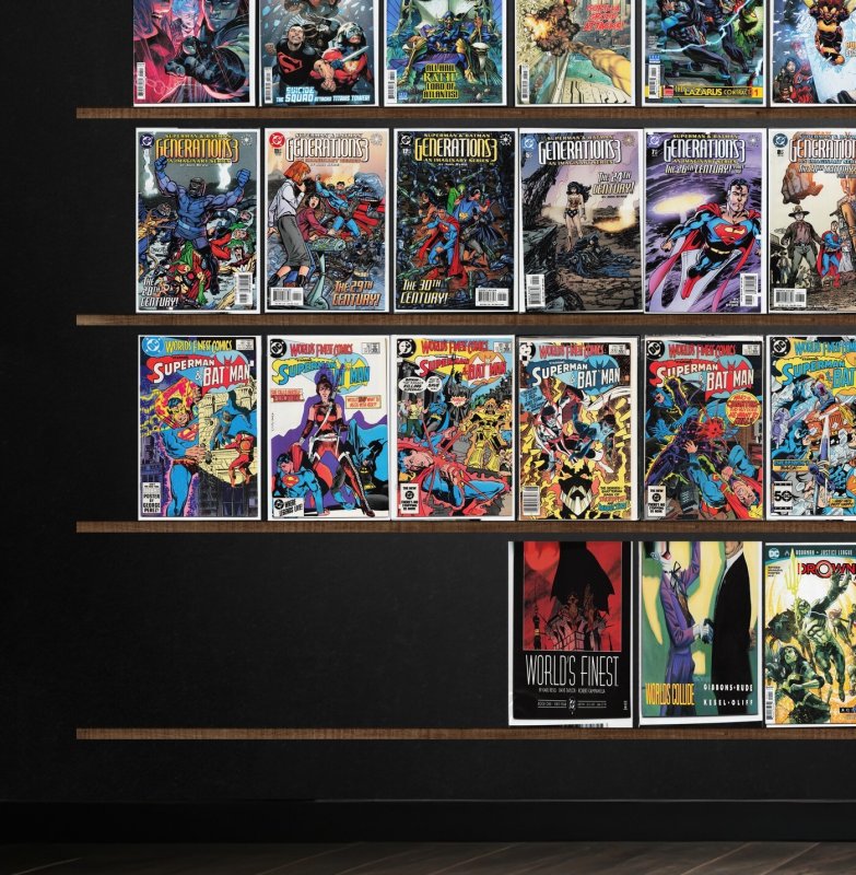 Huge Lot 140+ Comics with Nightwing, Titans, Aquaman, World& & More!