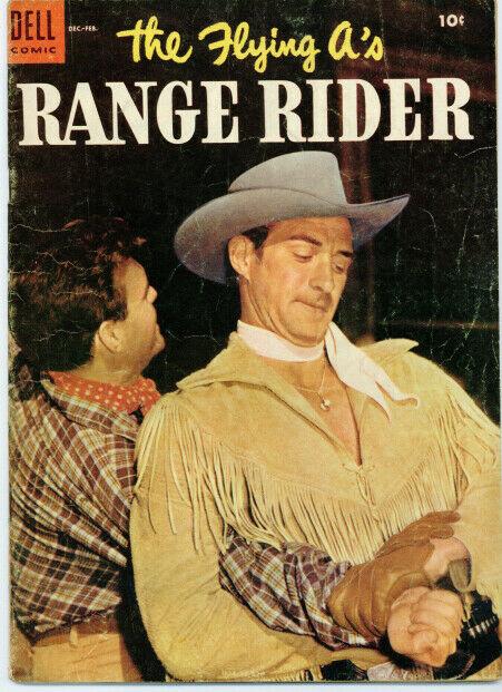 FLYING AS RANGE RIDER (1952-1959 DELL) 8 G-VG PHOTOCOVE COMICS BOOK