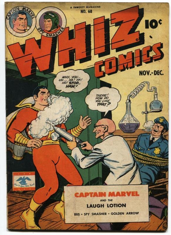 Whiz #68-1945 Captain Marvel Shazam Golden Age