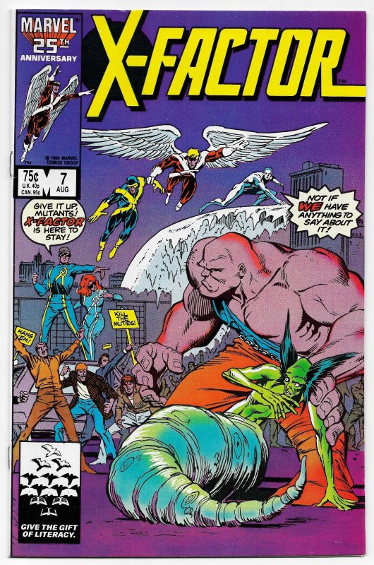 X-Factor #7 | 1st Appearance of Skids, Glow Worm & Bulk (1986) ITC220