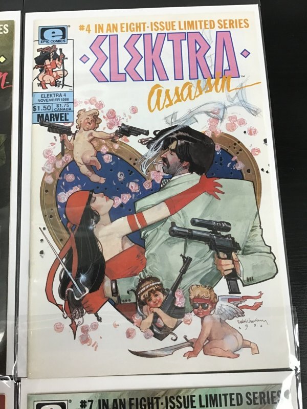 6PC ELEKTRA ASSASSIN LOT (9.2) #2-7!! 1986