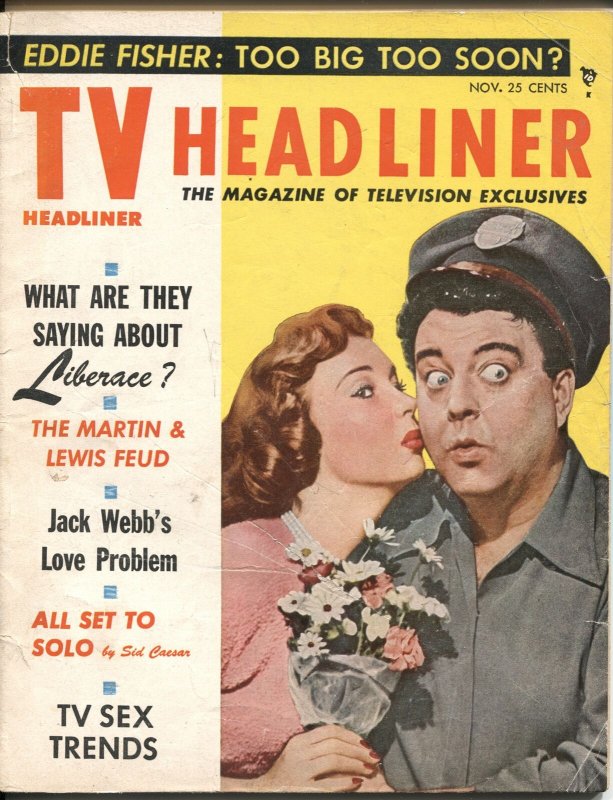 TV HEADLINERS #1-NOV 1954-JACKIE GLEASON-HONEYMOONERS-JACK WEBB-GROUCHO MARX