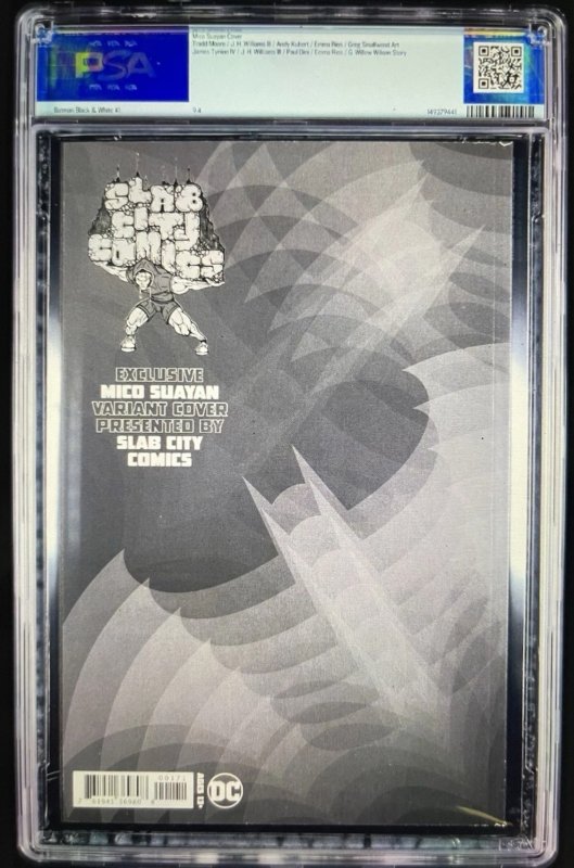 2021 Batman Black & White #1 Suayan Cover A, PSA Graded 9.4