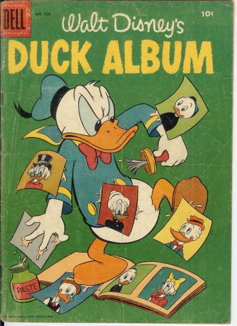 DUCK ALBUM F.C. 726 G 1956 COMICS BOOK