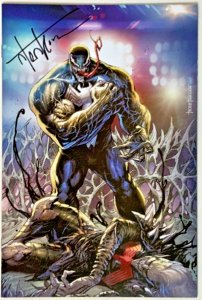 KING IN BLACK #5 TYLER KIRKHAM VIRGIN VARIANT SIGNED W/COA MARVEL NM.