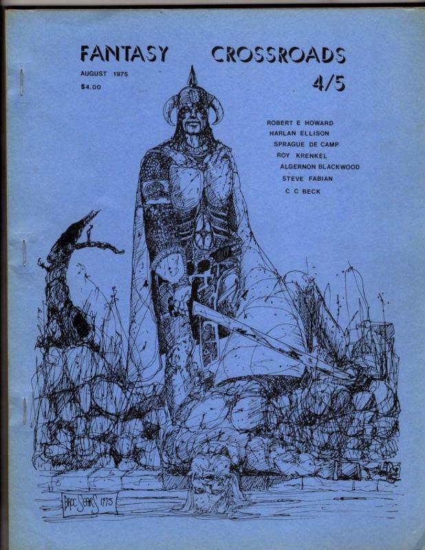 Fantasy Crossroads # 4 5 Comic Book Magazine 1975 Robert Howard CC Beck WI1