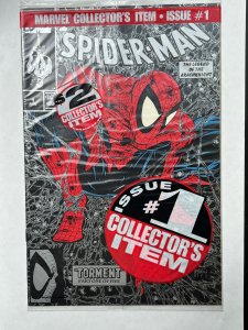 Spider-Man #1 Unpriced / $2 Polybagged Silver Edition (1990)