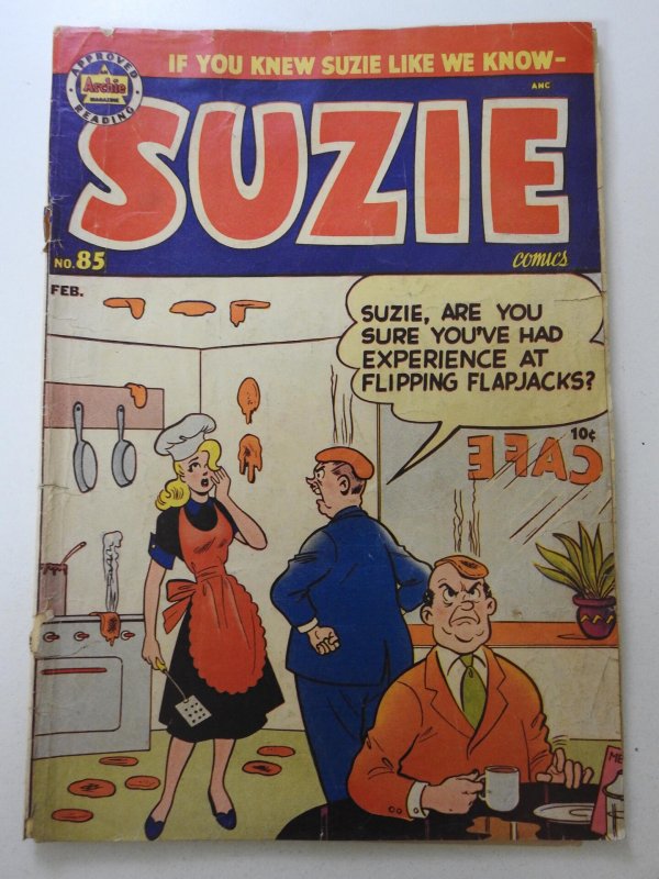 Suzie Comics #85 (1952) Fair Condition! Cover and 1st Wrap Loose