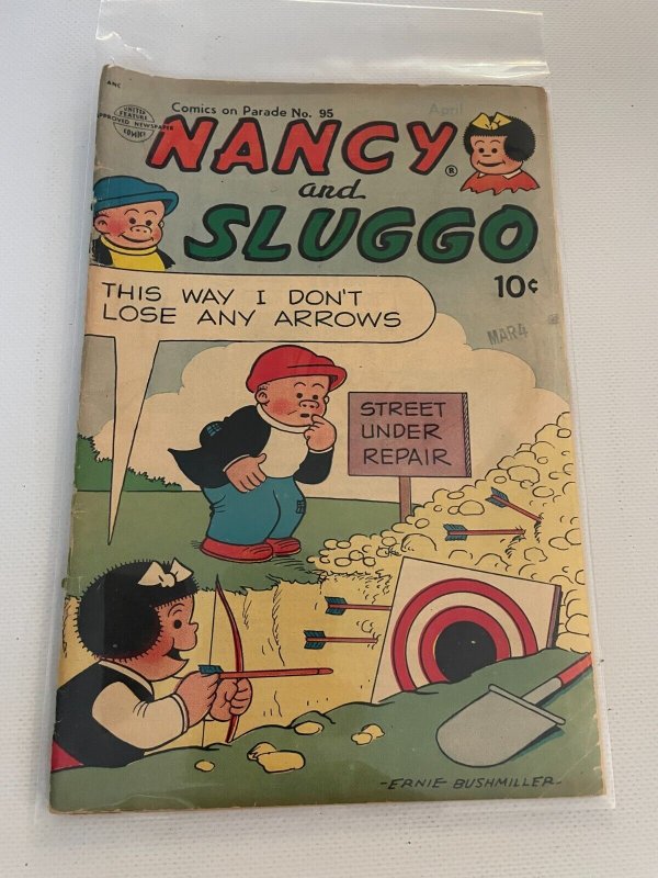 Comics On Parade # 95 VG Golden Age Comic Book Nancy & Sluggo United 13 J264