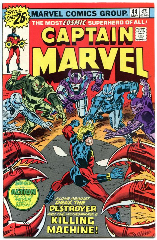 CAPTAIN MARVEL #43 44 45 46, VF to VF/NM, Al Milgrom, 1968, more CM in store