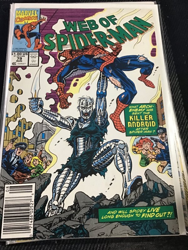 Web of Spider-Man #79 Newsstand Edition (1991)