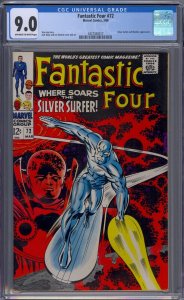 FANTASTIC FOUR #72 CGC 9.0 SILVER SURFER